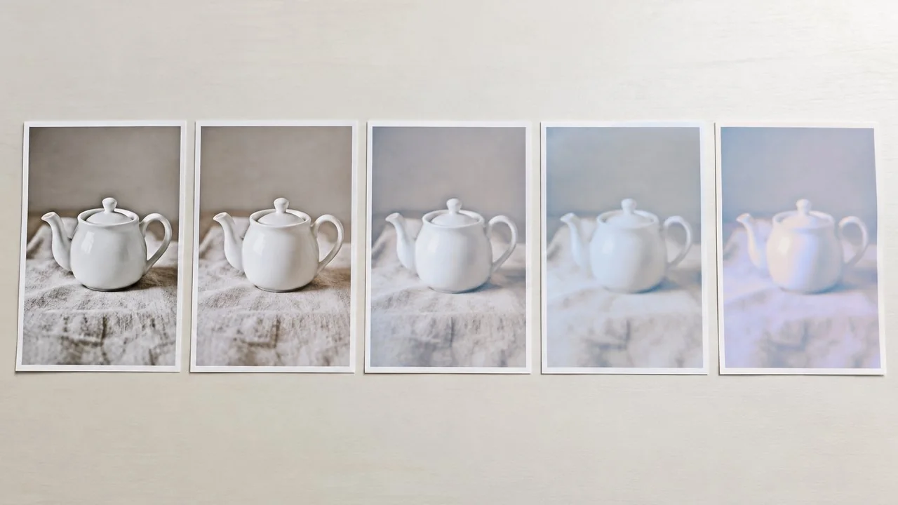 Illustration of edit drift: the same product photo copied over and over gradually loses colour accuracy and sharpness. The new model is built to avoid this.