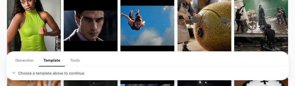The Product Reveal Video template in the video workbench, the step after the still is approved: one image slot and a fixed camera move for the product page or a Reel.