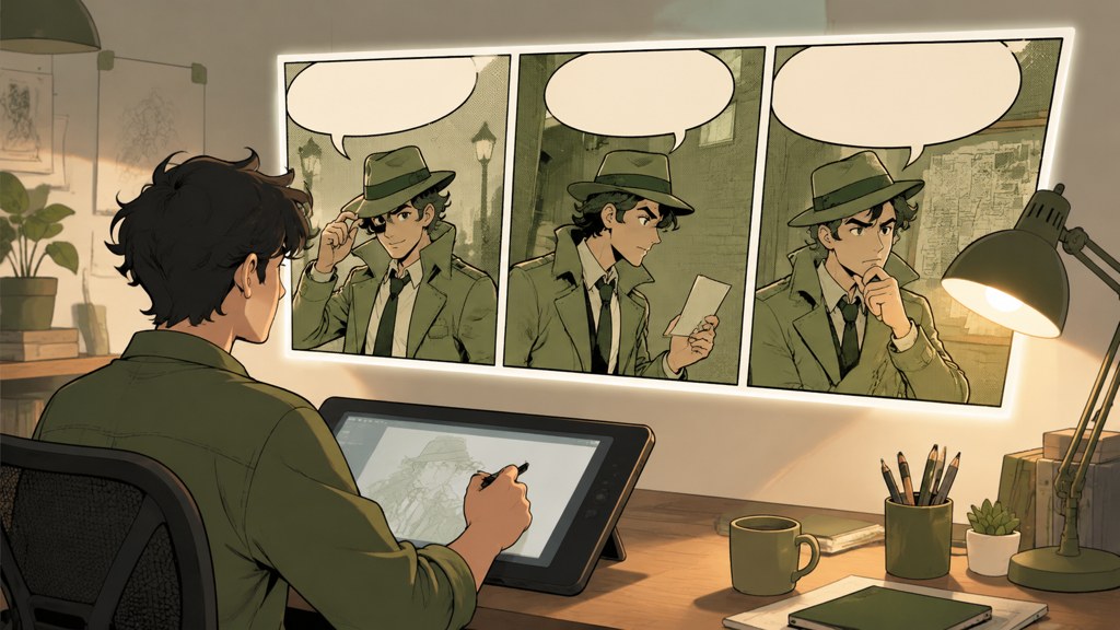 Concept: making a comic strip with AI