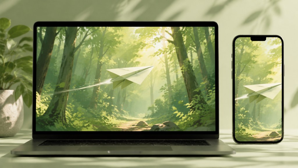 Result: an exported clip on multiple screens