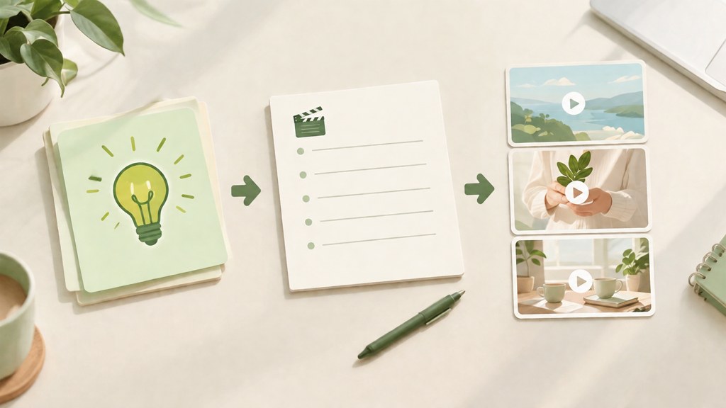 Workflow: idea to script to series