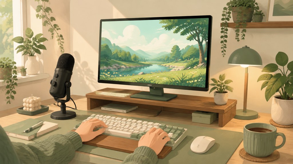 Concept: a faceless creator studio