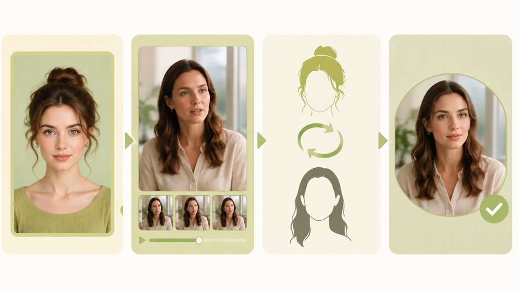 Workflow: source face, target clip, swap, review