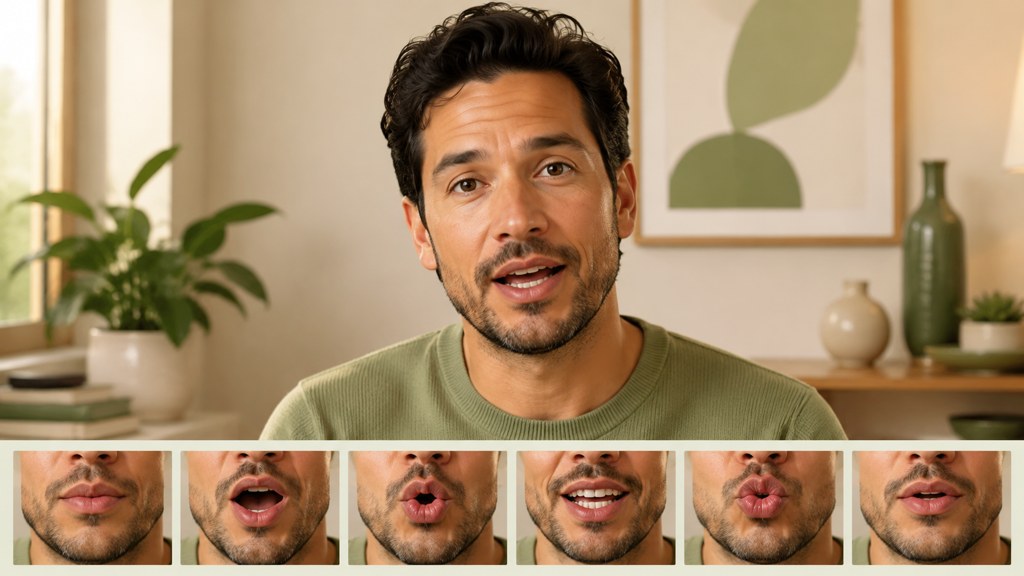 Result: a natural talking-head frame