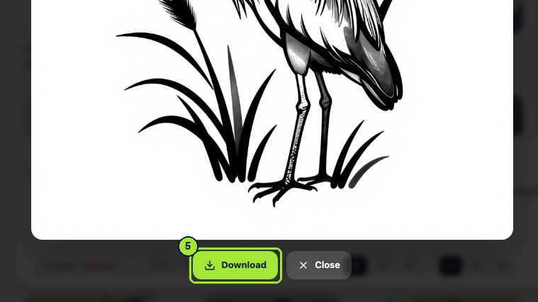 Step 5: Open the card in My Image when it finishes and click Download.