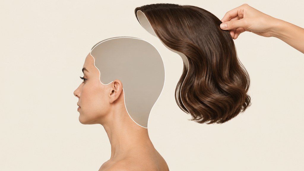 Hair treated as a layer that lifts away. That is roughly what the effect is doing, and roughly where it goes wrong.