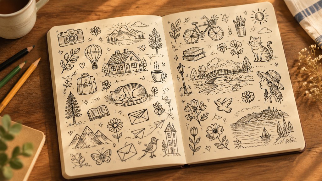 Doodle Ideas: 60 Easy Doodles by Skill Level