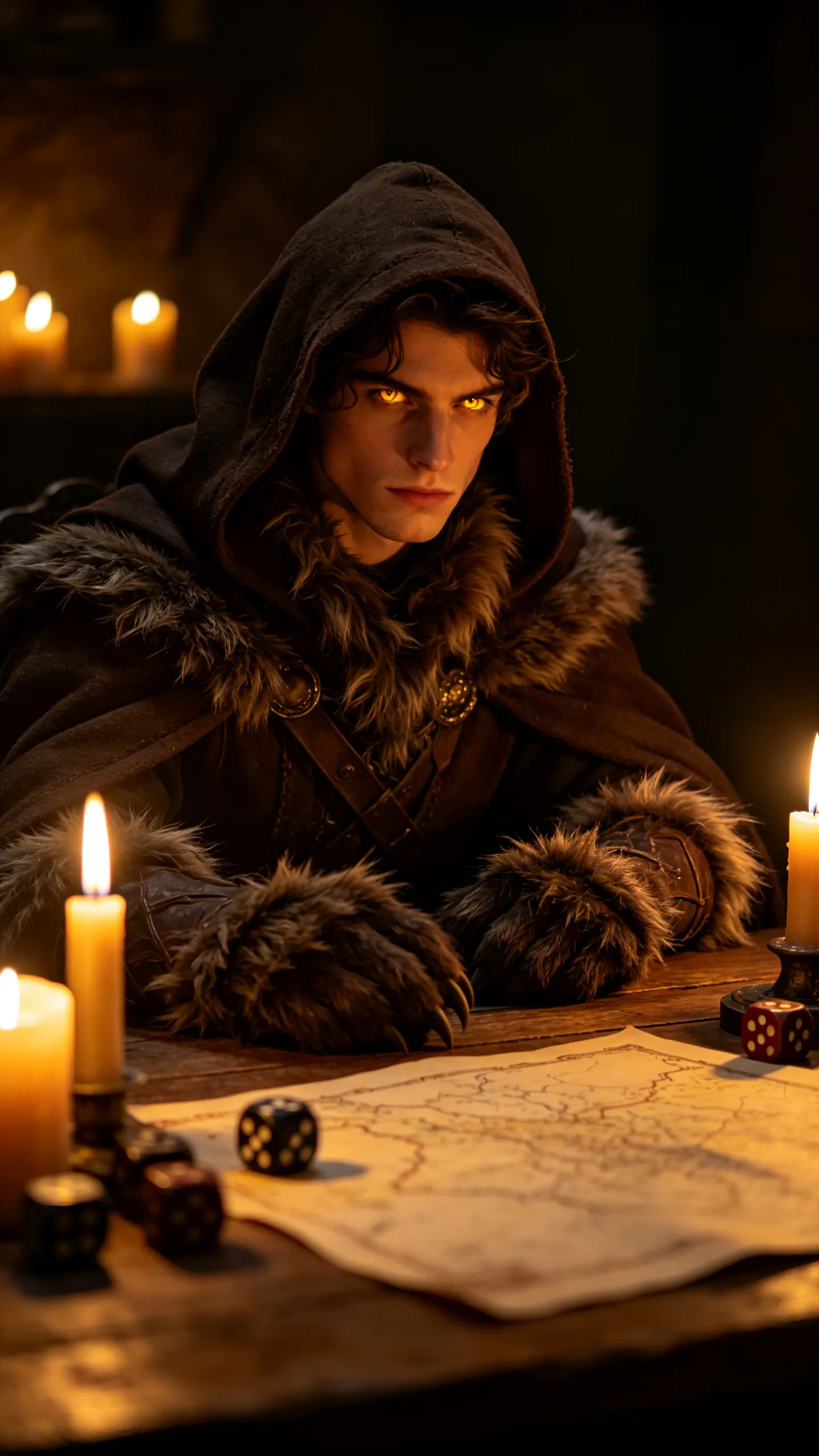 A character reveal for a game night