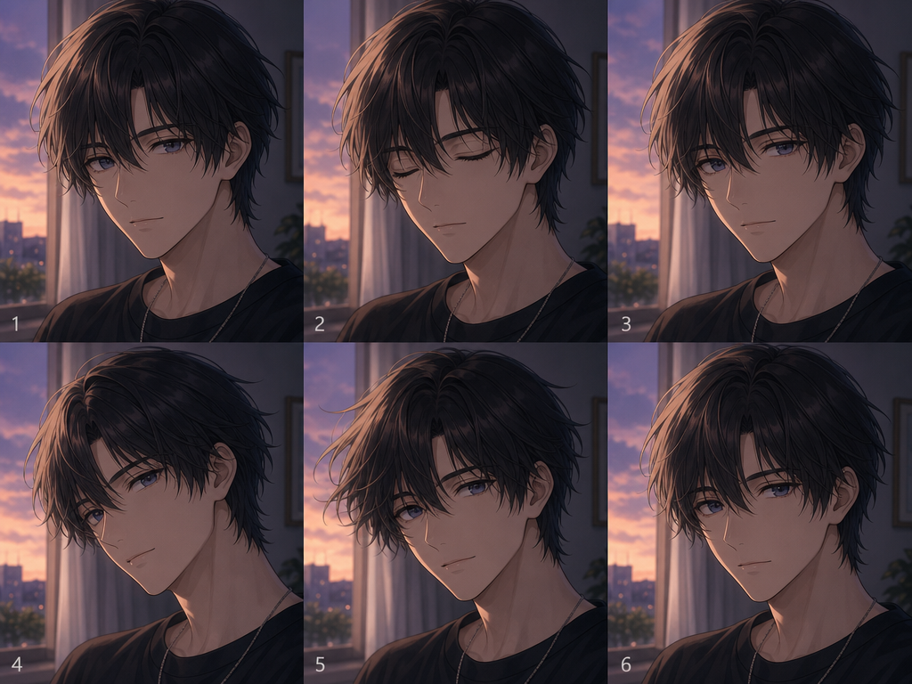 Anime Portrait Breathing Loop