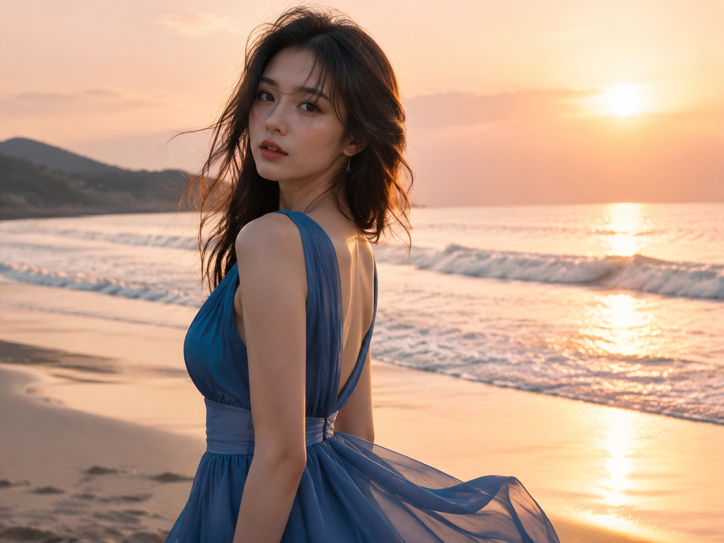 Golden Hour Ocean Portrait