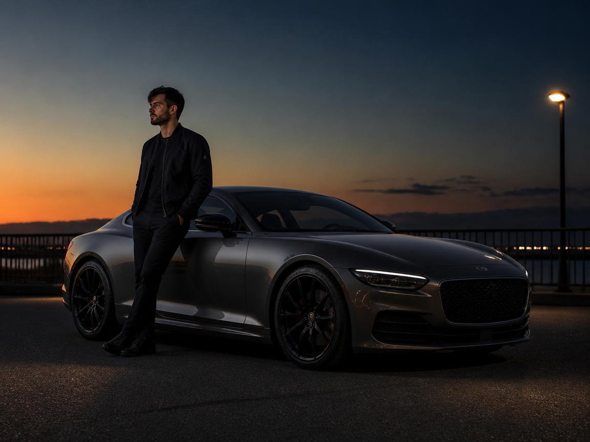 Dusk Car Exterior Flex Shot