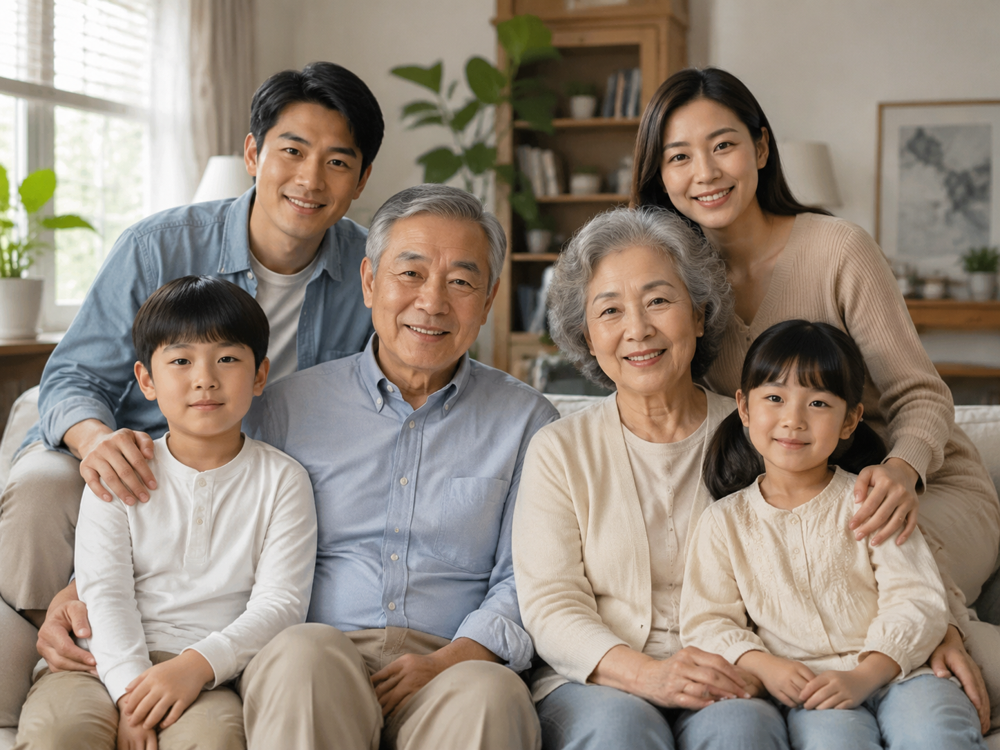 AI Family Portrait From Separate Shots