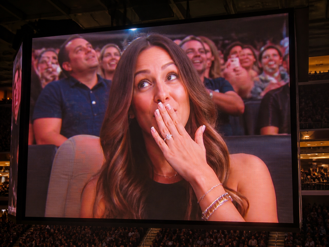 Kiss Cam Big Screen Moment