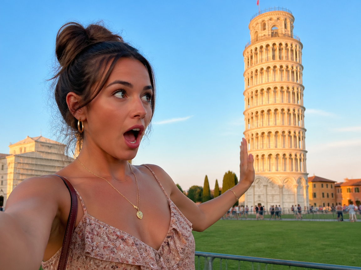Make a Funny Italy Landmark Selfie