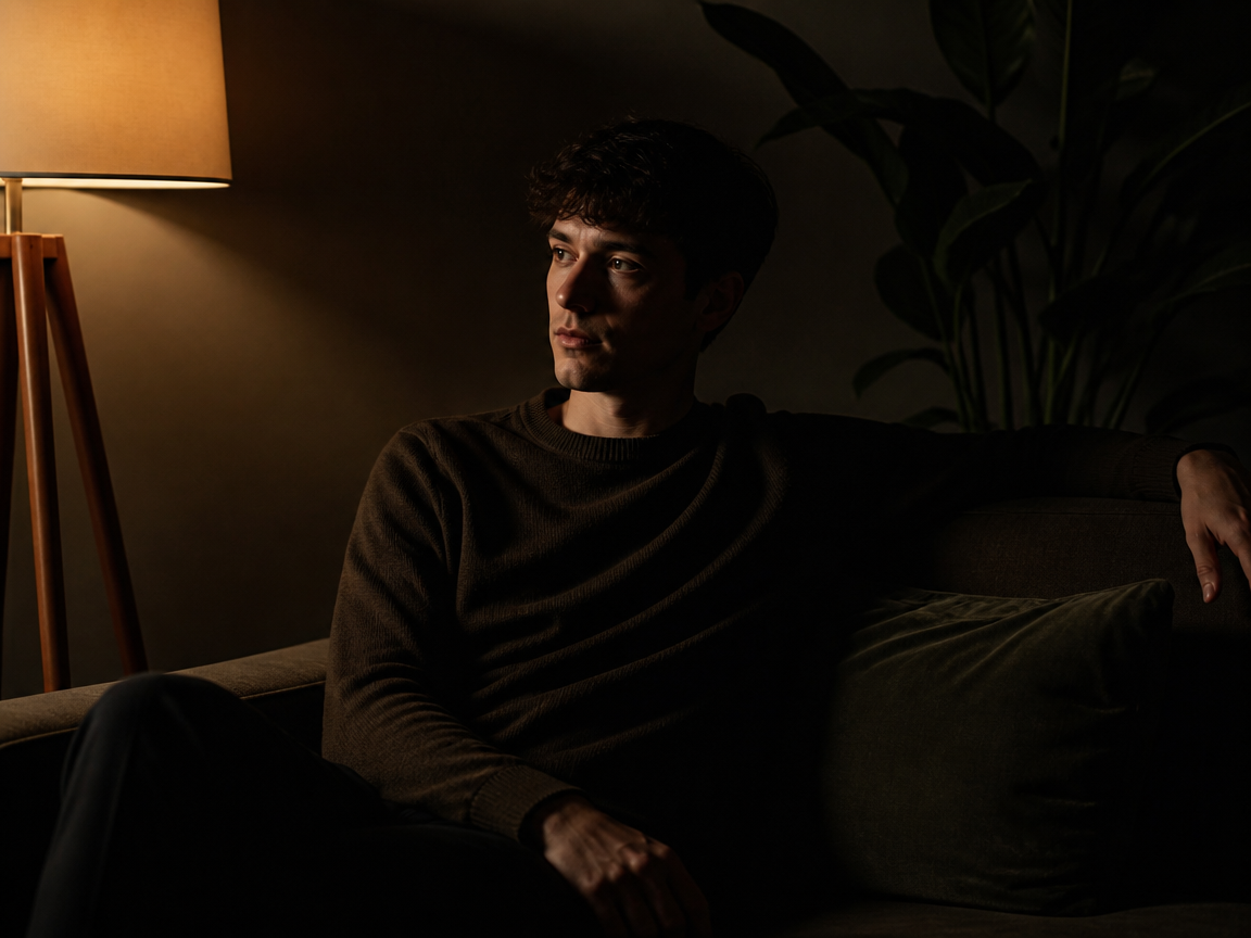 Dramatic Living-Room Mood Shot