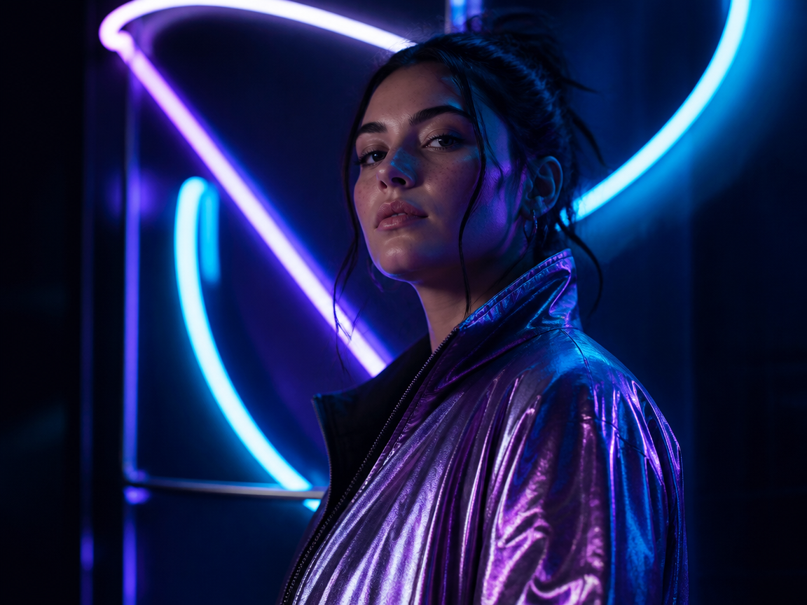 Glowing Neon Backdrop