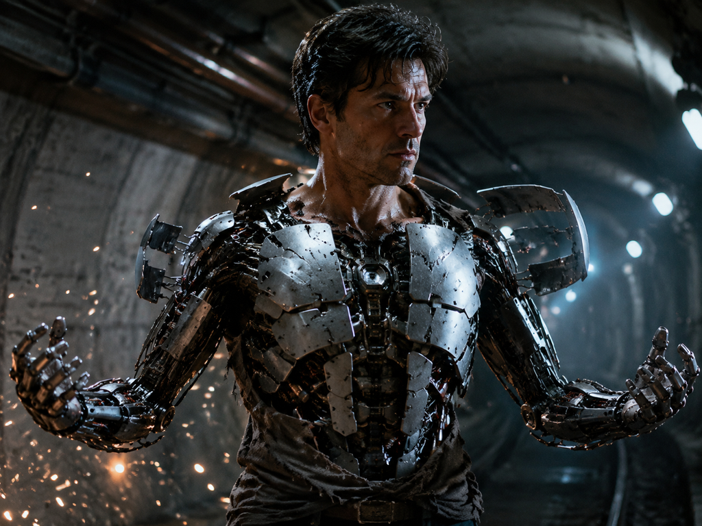 Cinematic Person-to-Robot Morph