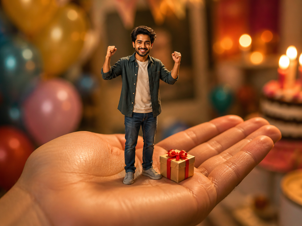 Mini Me birthday or gift clip
