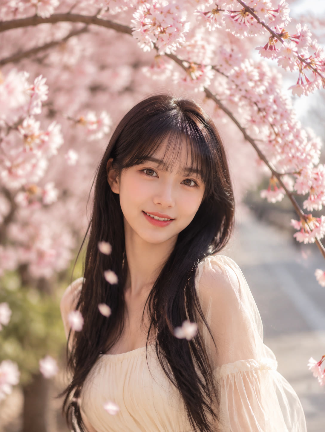 Cherry Blossom Portrait after