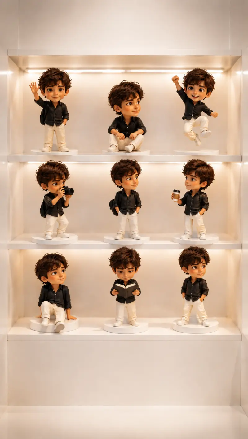 9-Grid Figurine Collection