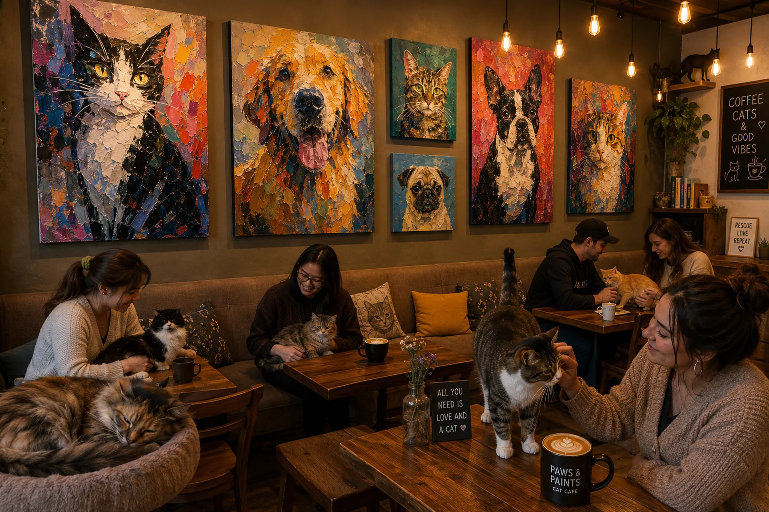 Cafe Wall Art Gallery