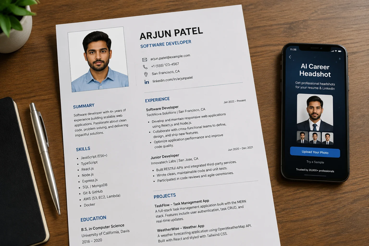 Resume-Ready ID Photo