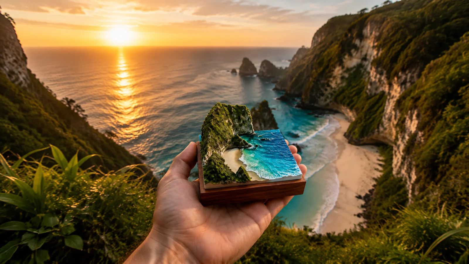 AI Figurine Landscape After