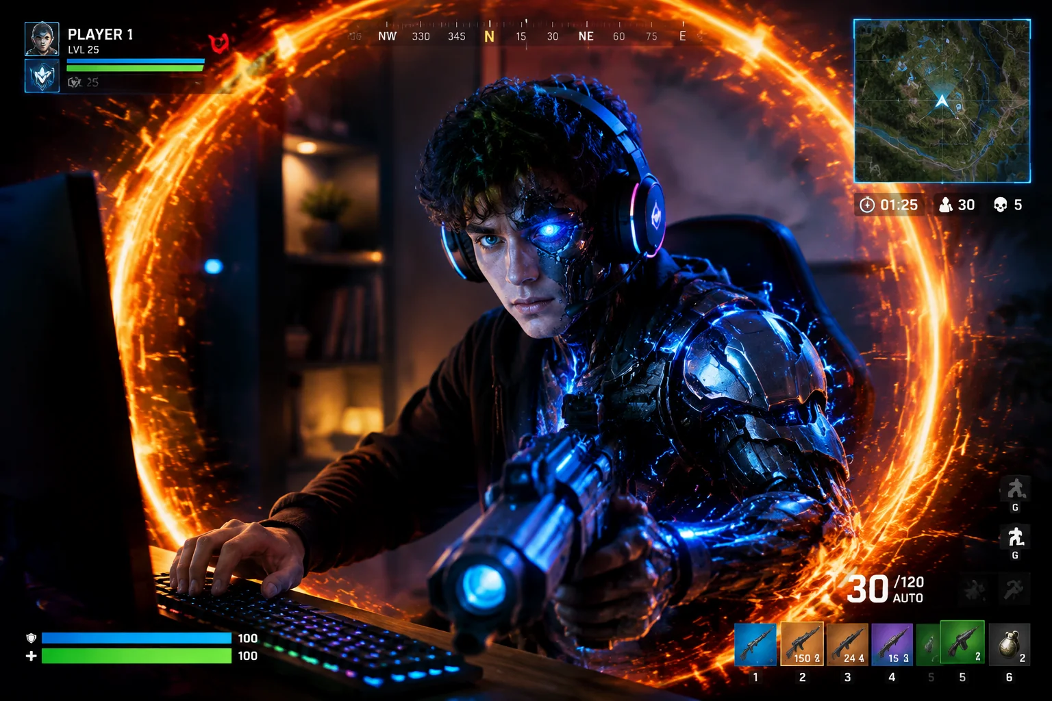 Gaming Thumbnail Hero