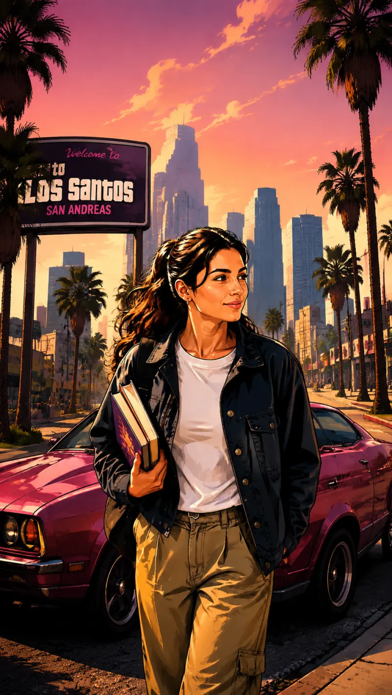 open-world game art