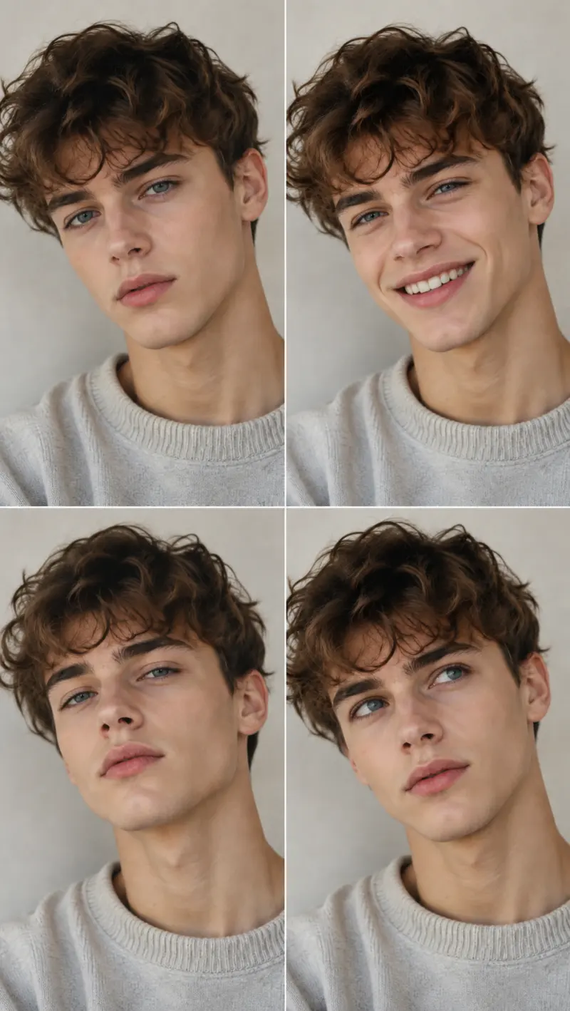 Four Mood Portrait Collage