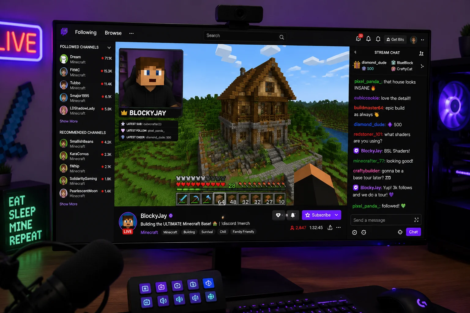 Streamer Face Cam Overlay