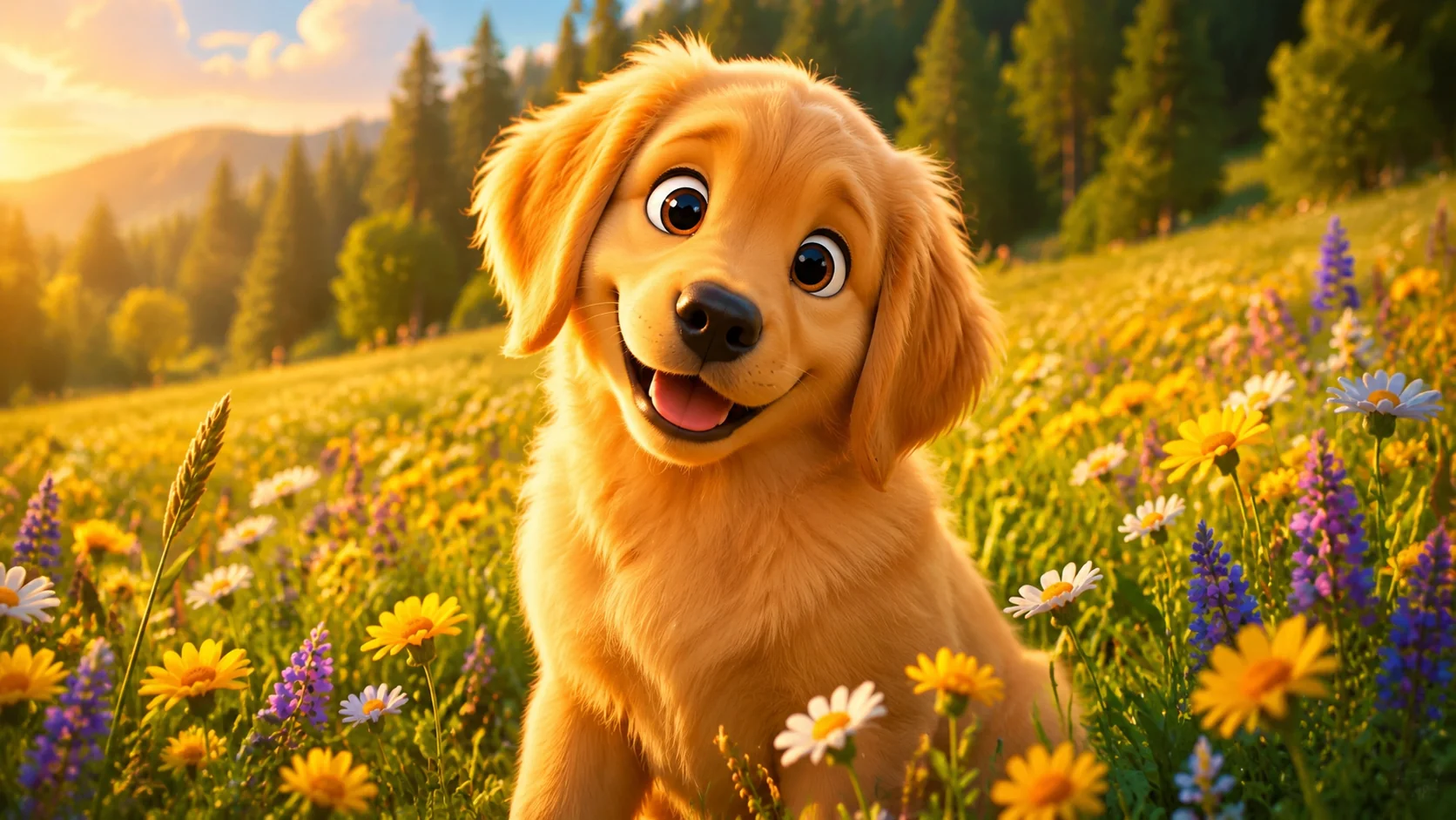 pixar-style 3d animation look After