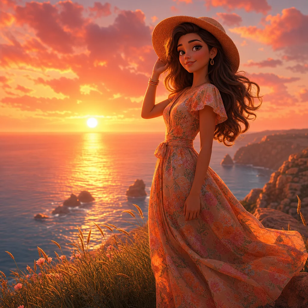 Sunset Vista Pose