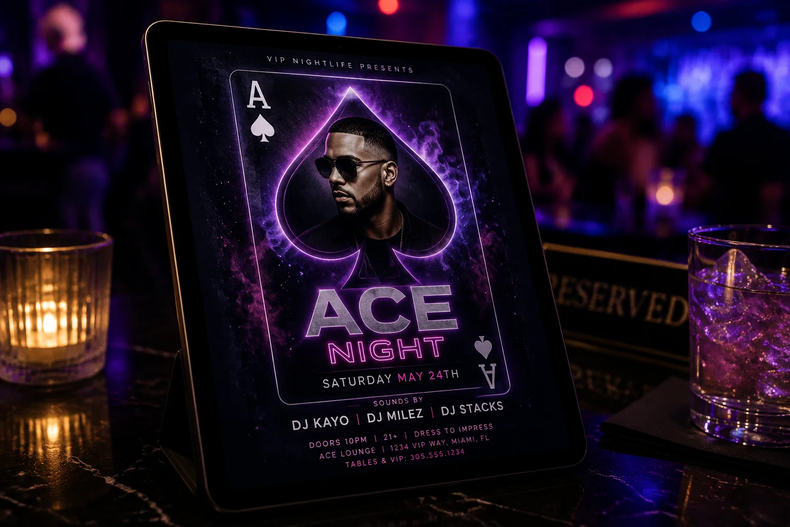 VIP Night Event Flyers