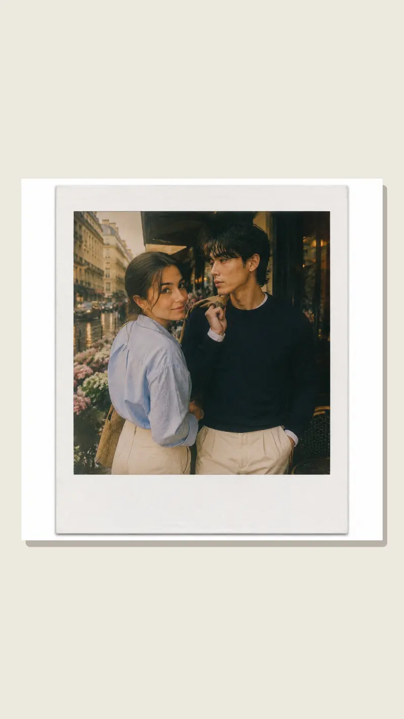 polaroid family photo