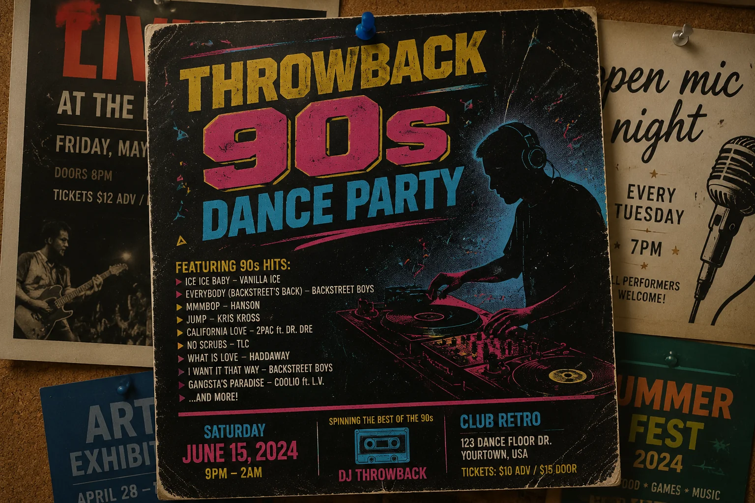 Vintage Event Flyer