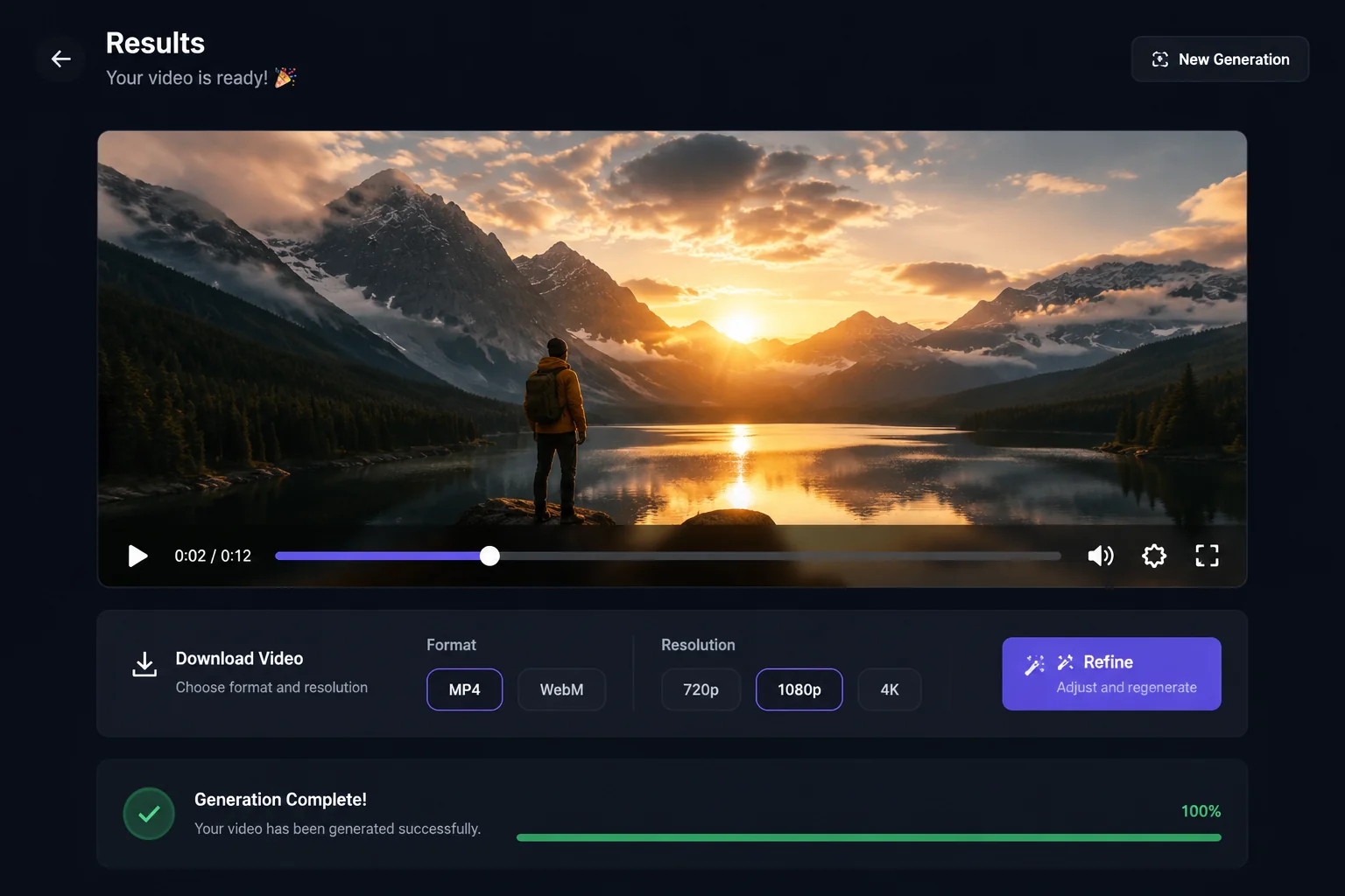 Generate and download