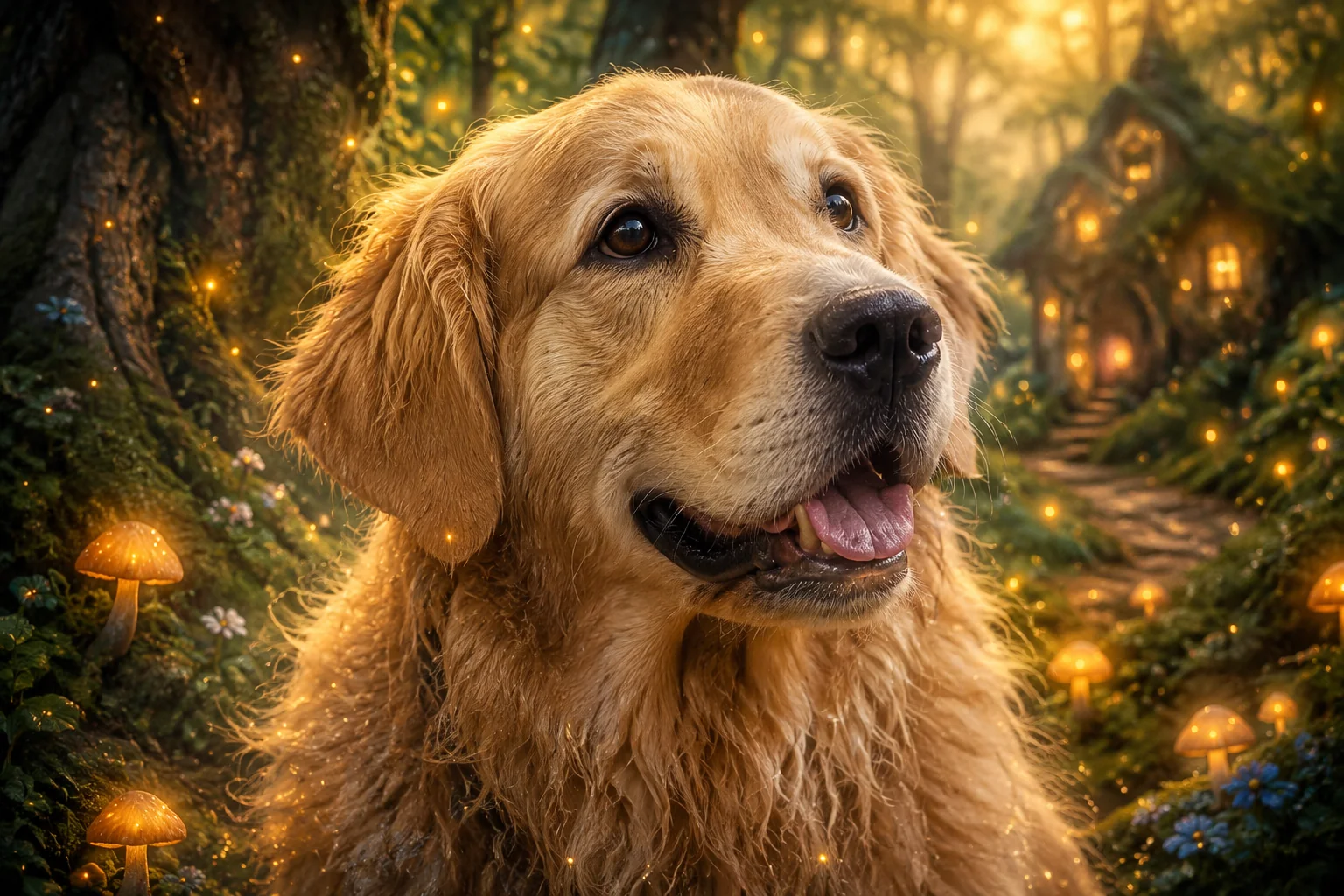Pet Portrait with Fantasy Elements