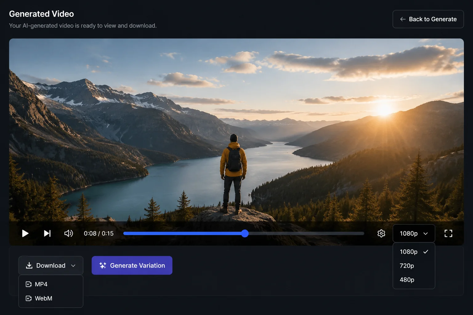 Generate and download
