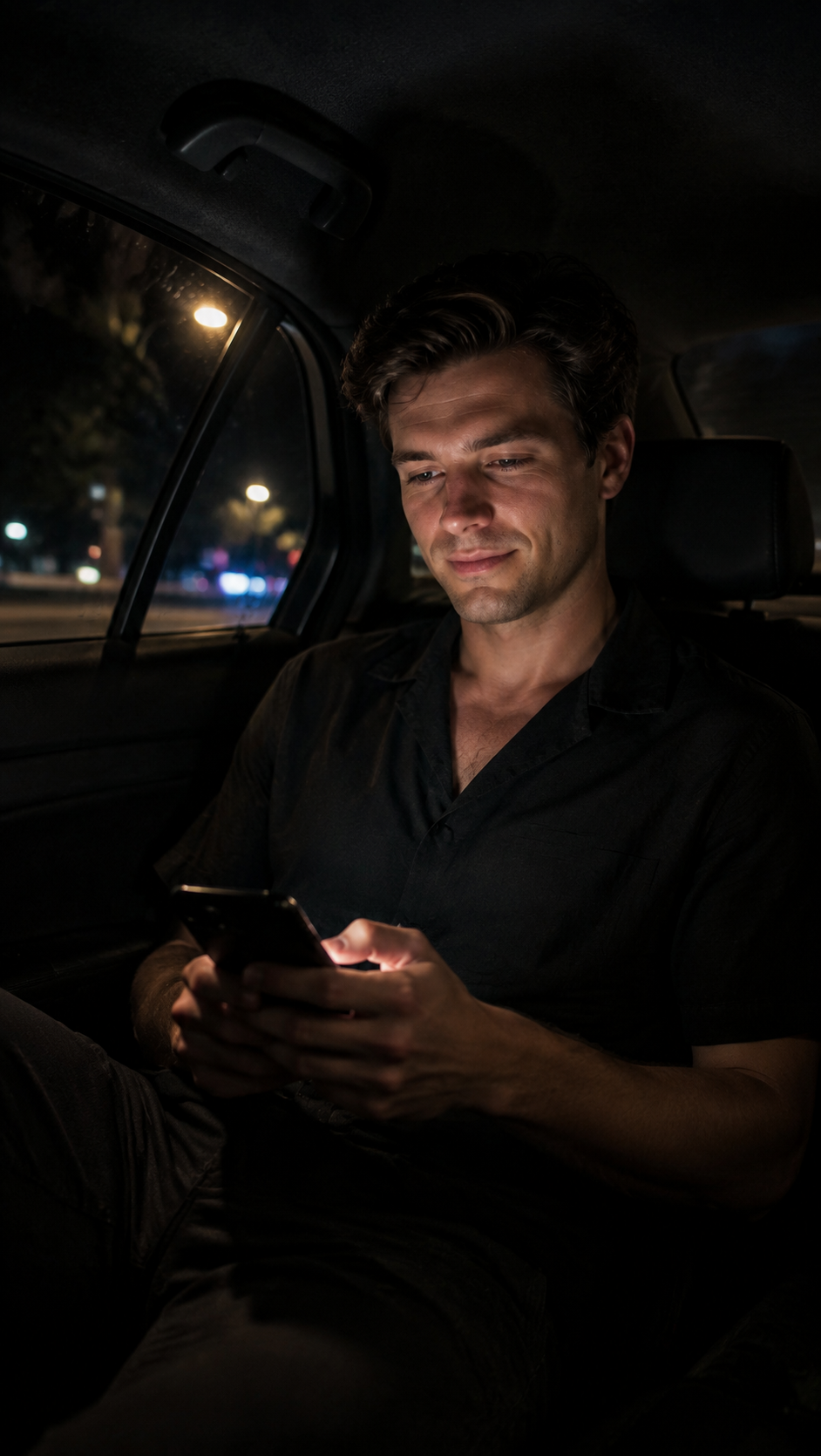 Car Window Phone Glow Template
