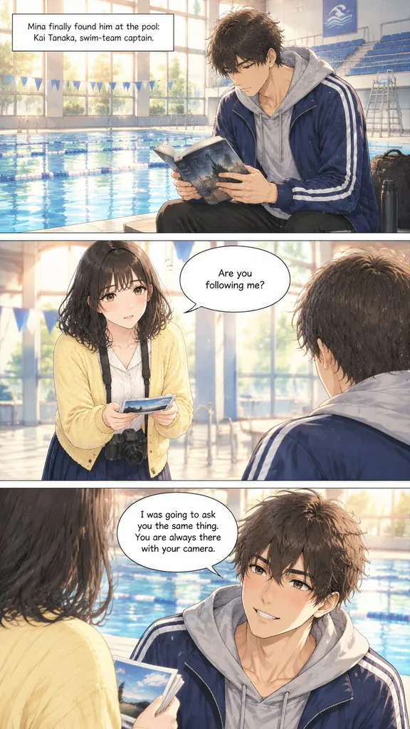 Out of Focus, page 2: A photography student keeps finding the same boy in her photos. He turns out to be hiding a much bigger secret.