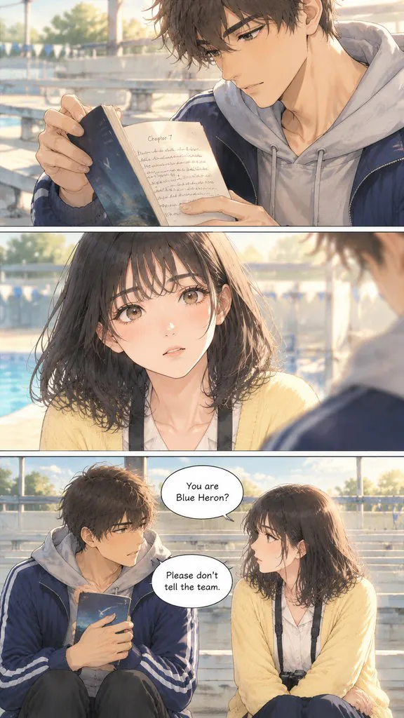 Out of Focus, page 4: A photography student keeps finding the same boy in her photos. He turns out to be hiding a much bigger secret.