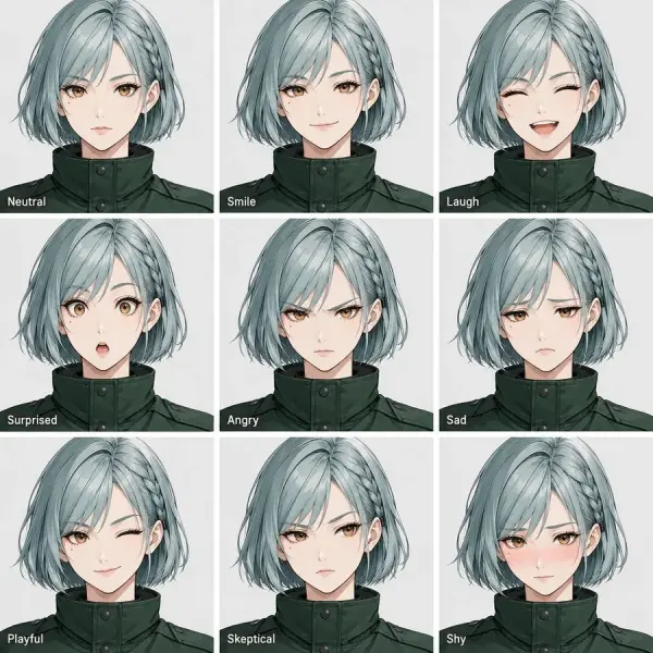 AI Expression Sheet Generator