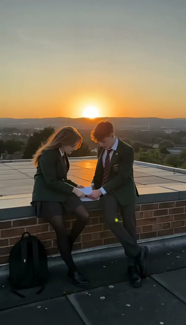 Windy Rooftop Meet-Cute