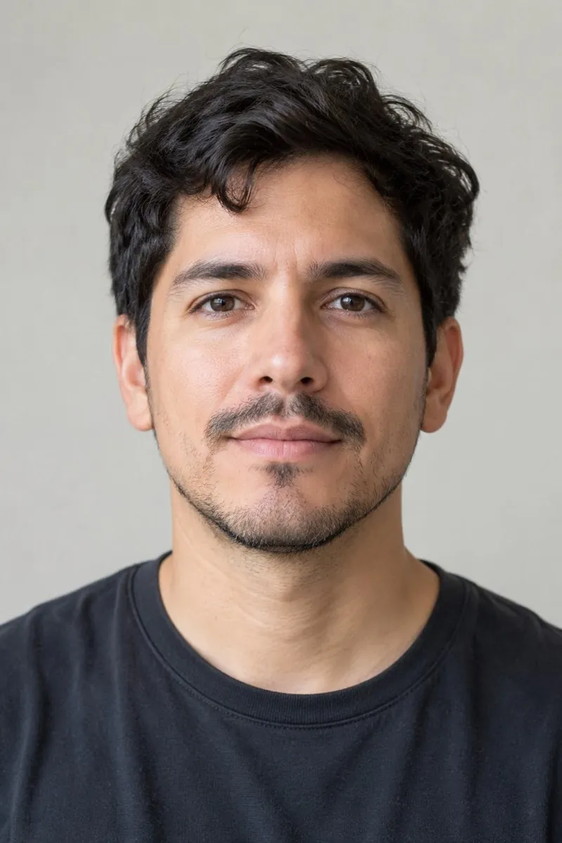 AI selfie generator: original photo → a golden-hour selfie outdoors — original photo