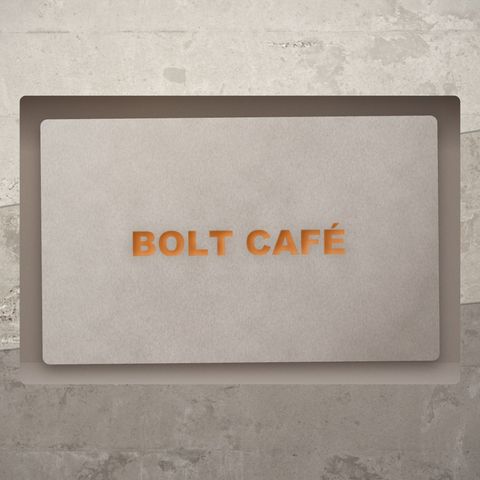 Card logo animation scene — Card stock set into plaster