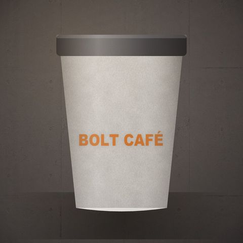 Coffee cup logo animation scene — Printed on a paper cup