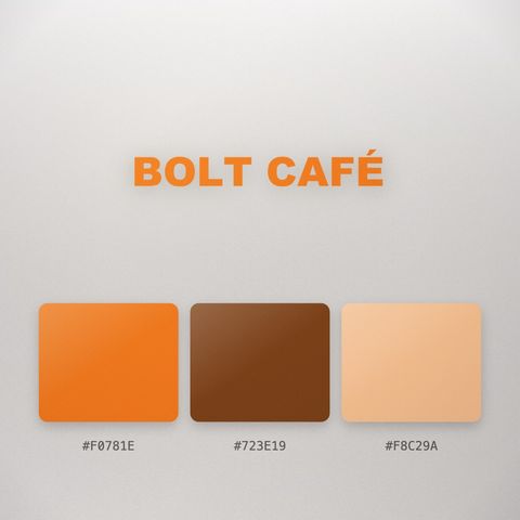 Palette logo animation scene — Swatch board with hex codes
