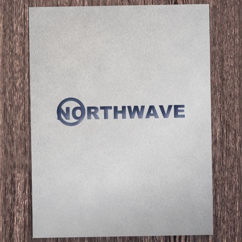 Paper logo animation scene — Letterpressed into thick stock