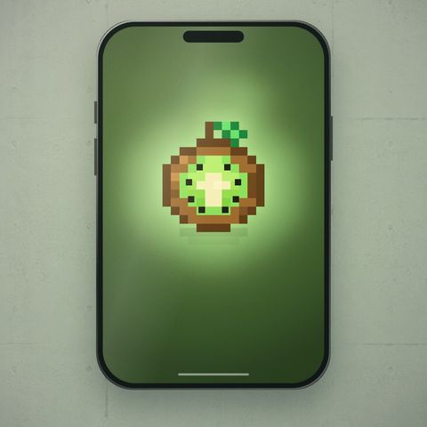 Phone logo animation scene — Glowing on a device screen
